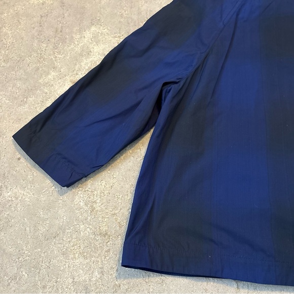 Annette Görtz ‘Main Jacket’ Blue & Black 3/4 Sleeve Button Up Jacket Size Large - Picture 13 of 16